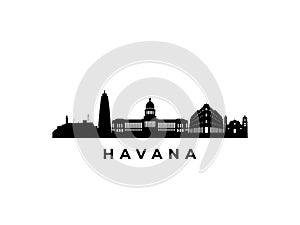 Vector Havana skyline.