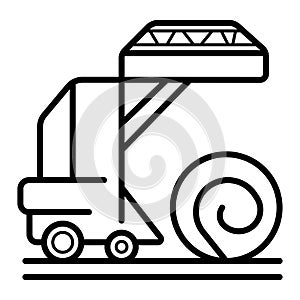 Vector Hay Baler