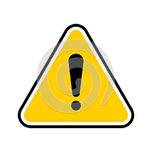 Vector hazard warning symbol.