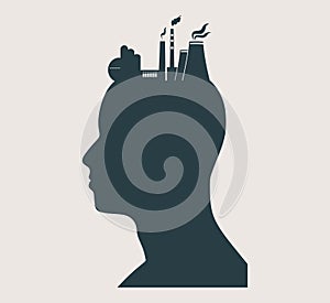 Vector head with factory for brain