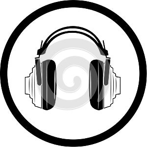 Vector headphones icon