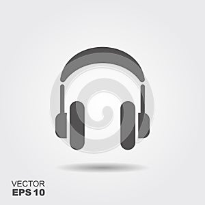 Vector headphones icon.