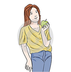 Vector about Healthy lifestyle concept illustration