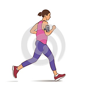 Vector about Healthy lifestyle concept illustration
