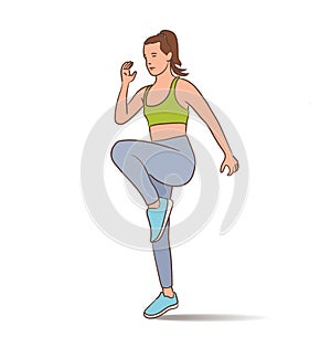 Vector about Healthy lifestyle concept illustration