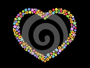 Vector heart background