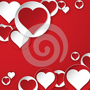 Vector heart background