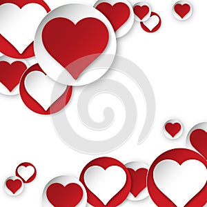 Vector heart background