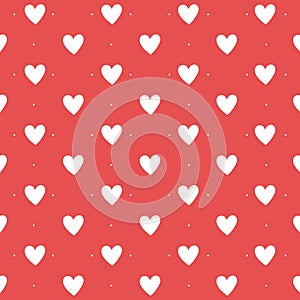 Vector Heart With Dotted Background