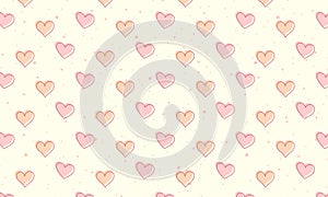 Vector Heart With Dotted Background