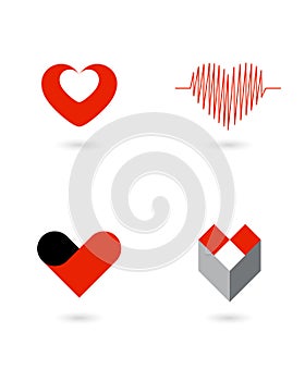 Vector hearts 1