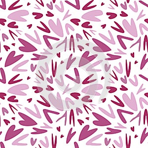 Vector hearts pattern for Valentine's day holiday. Love concept. Passion background.