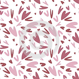 Vector hearts pattern for Valentine's day holiday. Love concept. Passion background.