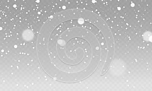 Vector heavy snowfall