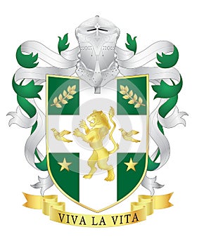 Vector heraldic royal crests coat of arms.