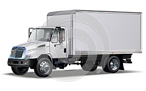 Vector hi-detailed commercial truck