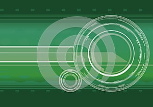 Vector hi-tech background in green color