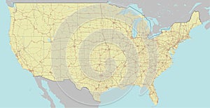 Vector High detailed accurate, exact United States of America