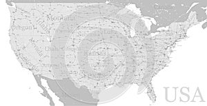 Vector High detailed accurate exact United States of America ame