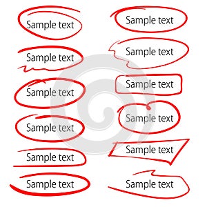 Vector highlighter elements