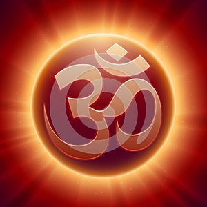 Vector Hindu Om Symbol