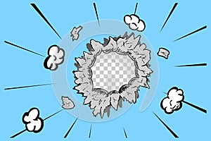 vector hole background, cloud and tranparent effect