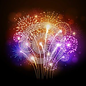 Vector holiday firework