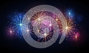 Vector holiday firework