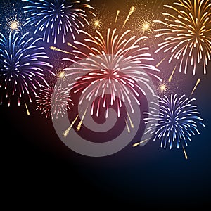 Vector holiday firework