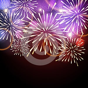 Vector holiday firework