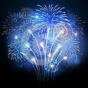 Vector holiday firework