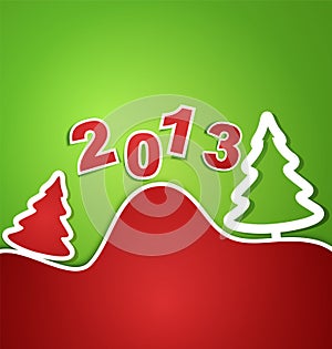 Vector holiday new year 2013 background