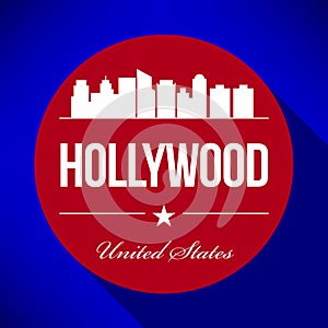 Vector Hollywood City Skyline Design