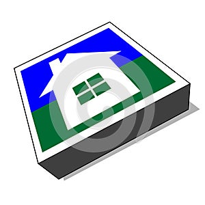 Vector home icon / button (vector)