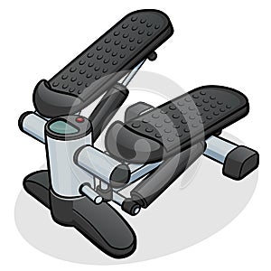 Vector home stepper illustration cartoon