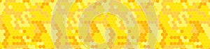 Vector Honeycomb Abstract Background, Seamless Pattern, Yellow.
