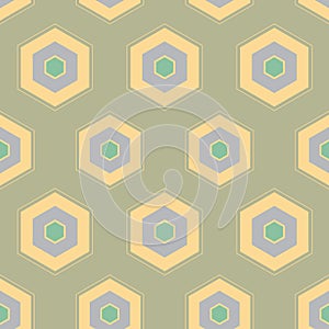 Vector HoneyComb Abstract Geometrical design seamless pattern background