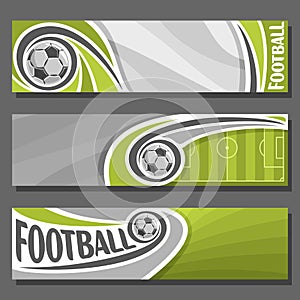 Vector horizontal Banners for Football