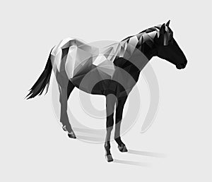 Vector horse gradient