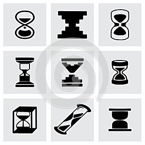 Vector Hourglass icon set