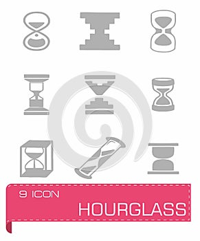 Vector Hourglass icon set