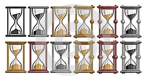 Vector Hourglass Set