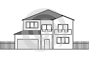 Vector house drawing