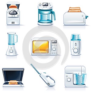 Vector household appliances icons. Part 1 photo