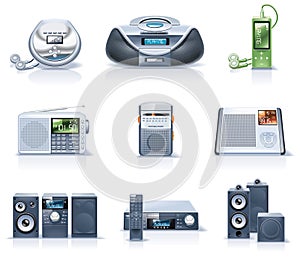 Vector household appliances icons. Part 8