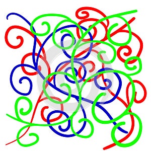 Vector huge doodles corve background 55