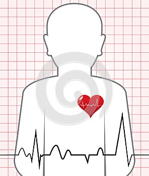 Vector Human Heart Beat