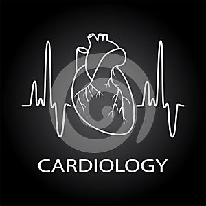 vector human heart medical symbol