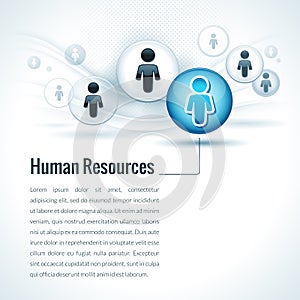 Vector Human Resources Management Concept