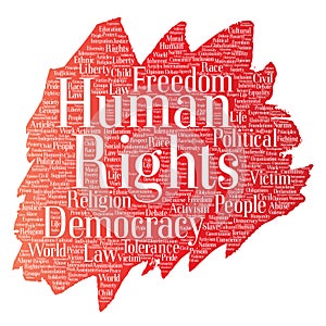 Vector human rights political freedom